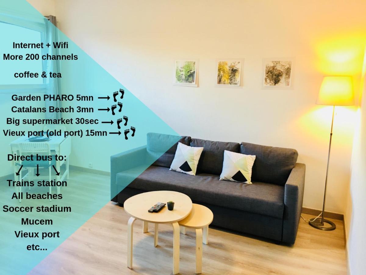 Joli Studio Proche Plage, Vieux Port & Palais Pharo Marsilya Dış mekan fotoğraf